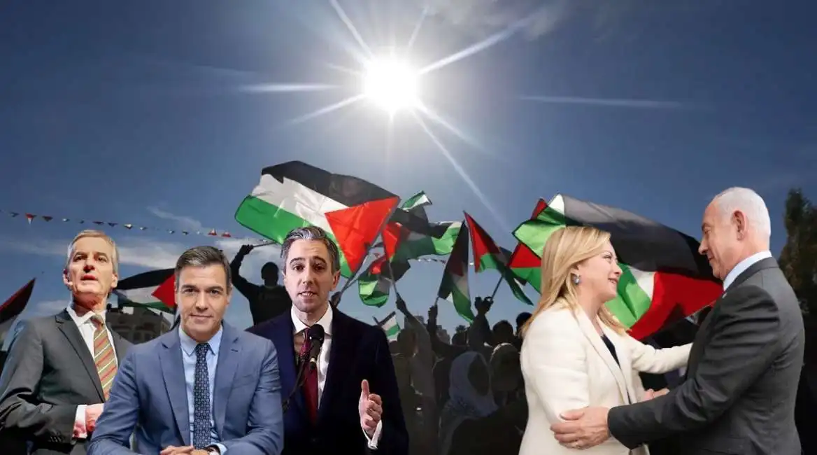 stato palestinese palestina israele spagna irlanda norvegia pedro sanchez hgiorgia meloni benjamin netanyahu jonas gahr store simon harris 