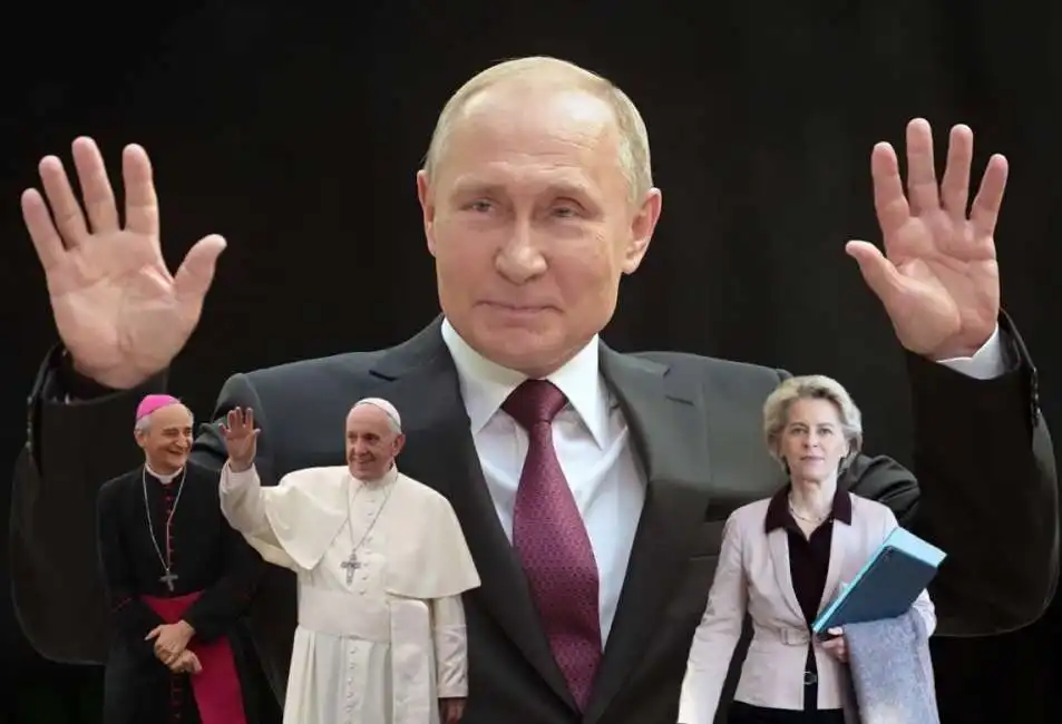 vladimir putin papa francesco zuppi vaticano ursula von der leyen