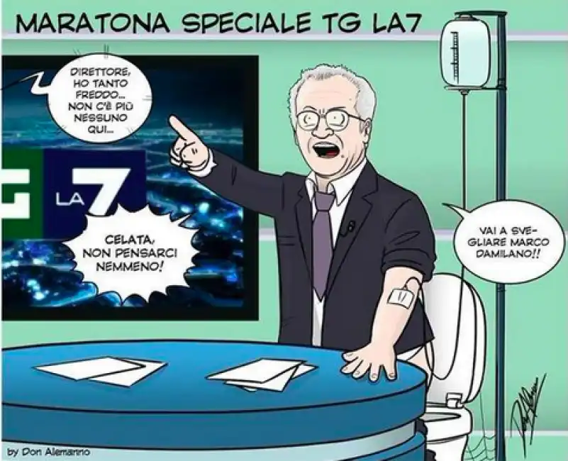 mentana maratona la7