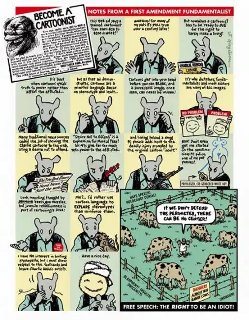 vignetta di art spiegelman maometto