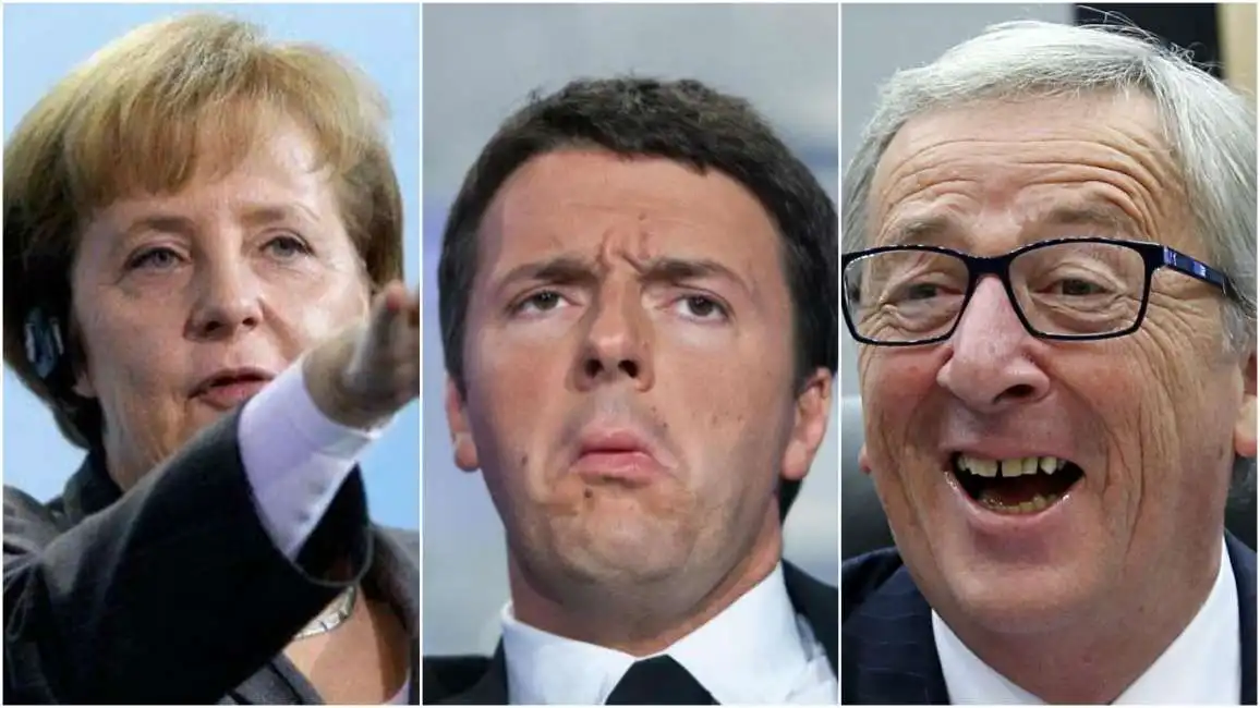 big renzi juncker merkel