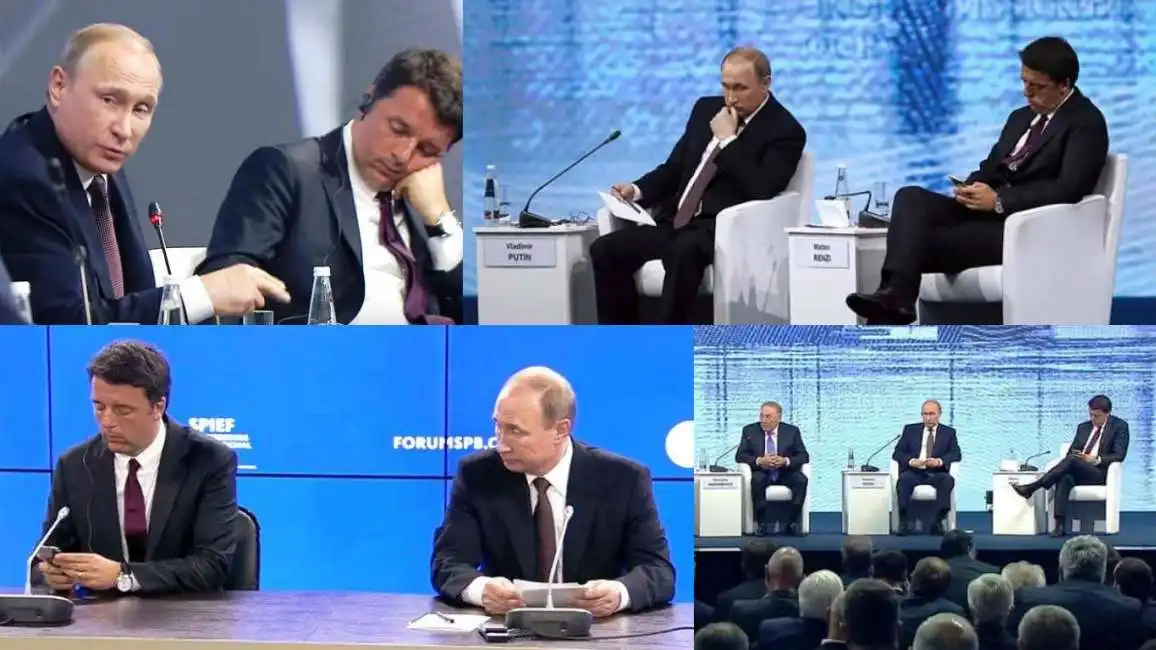 big renzi putin san pietroburgo