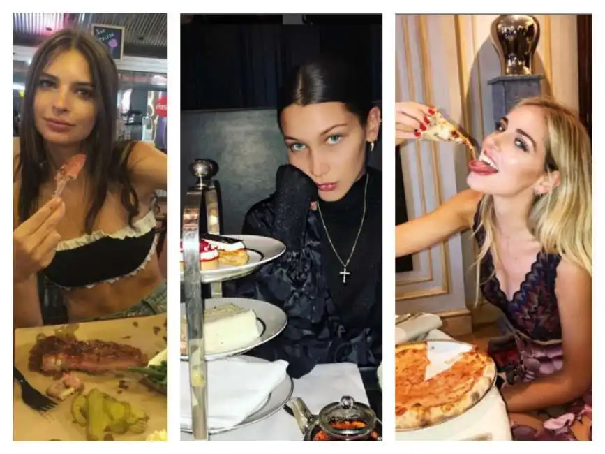 foodporn ferragni hadid e ratajkowski