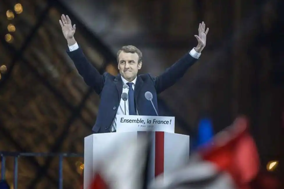 il presidente francese macron