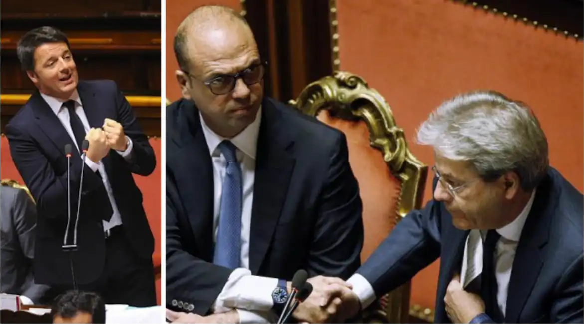 renzi alfano gentiloni