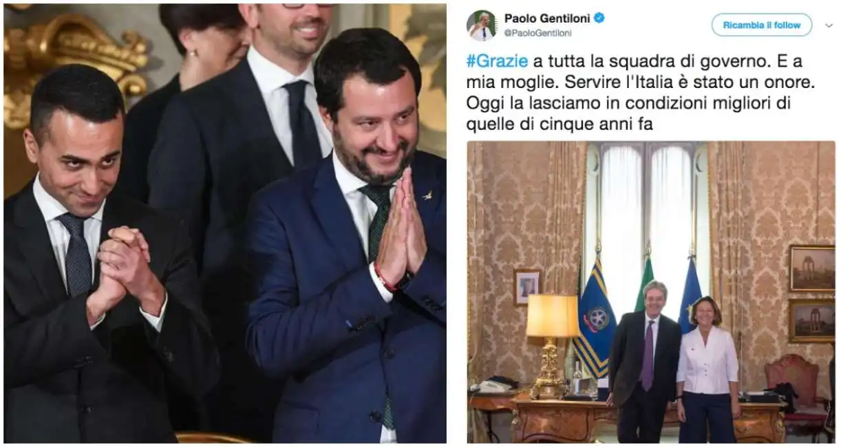 di maio gentiloni salvini