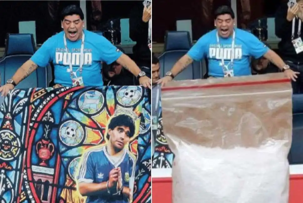 maradona bandiera cocaina