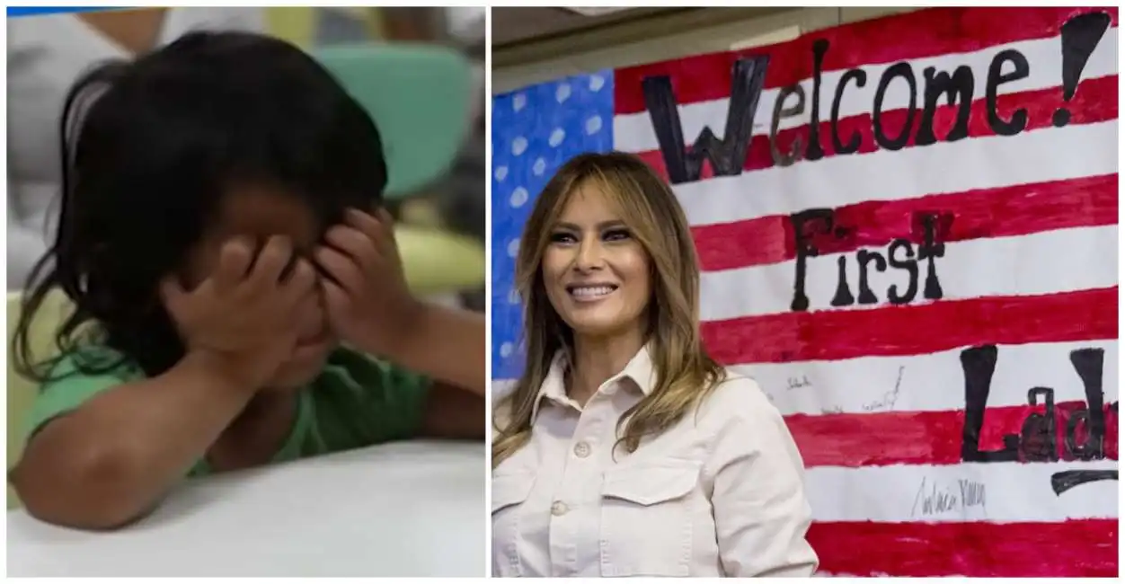 melania trump migranti texas