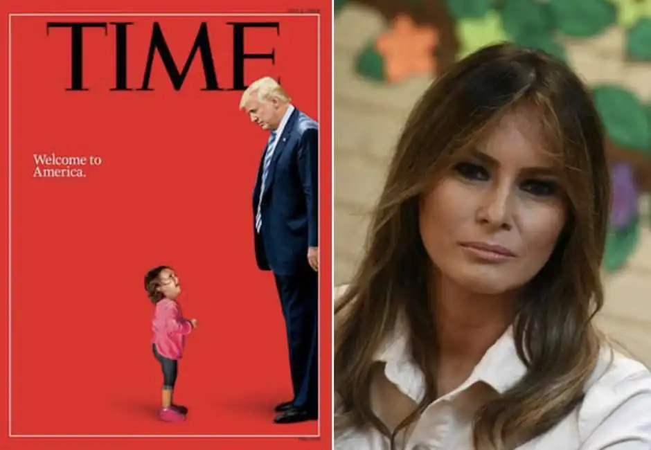 trump melania time magazine migranti messico