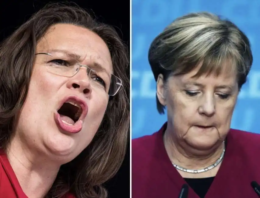 andrea nahles angela merkel