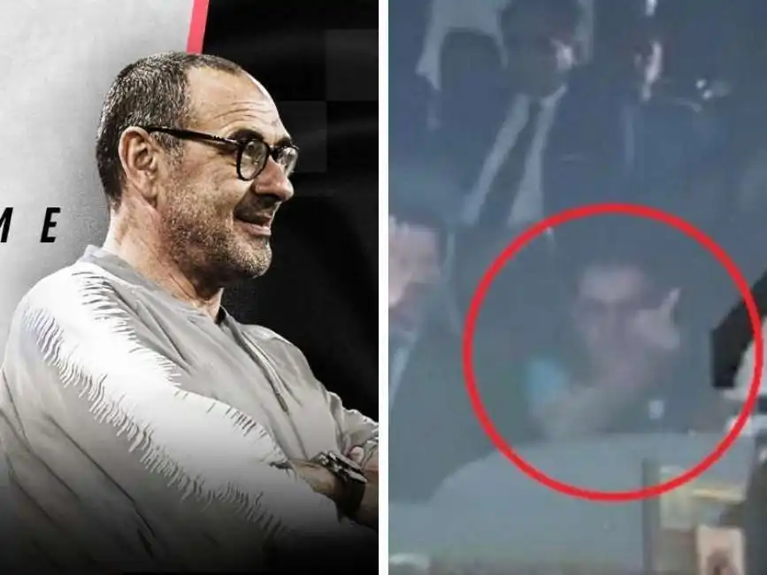 il dito medio di maurizio sarri ai tifosi della juventus