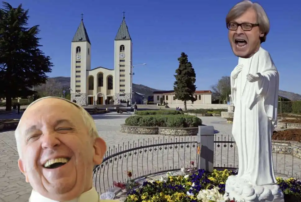 vittorio sgarbi medjugorje papa francesco