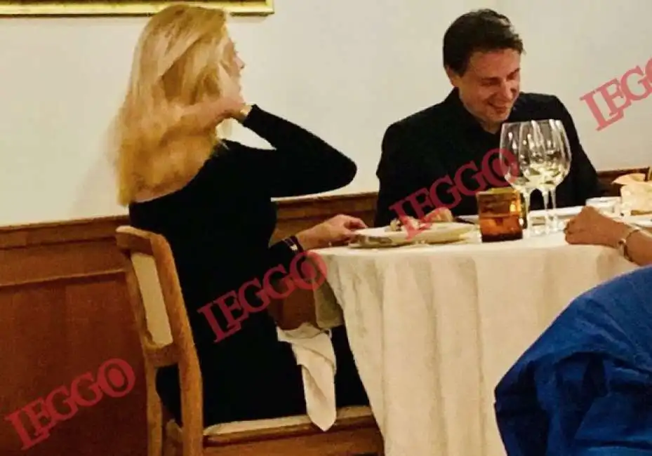 giuseppe conte olivia paladino a cena