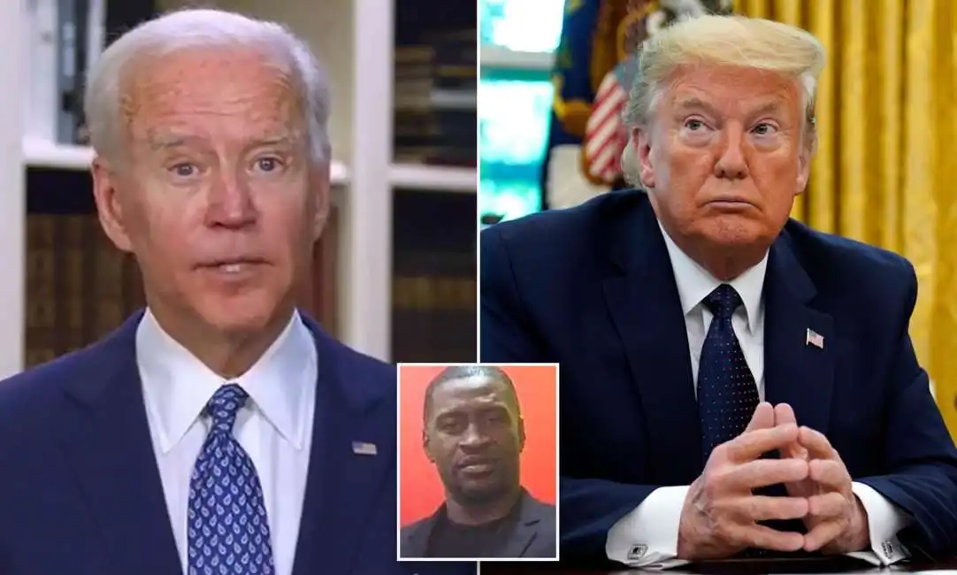 joe biden donald trump george floyd