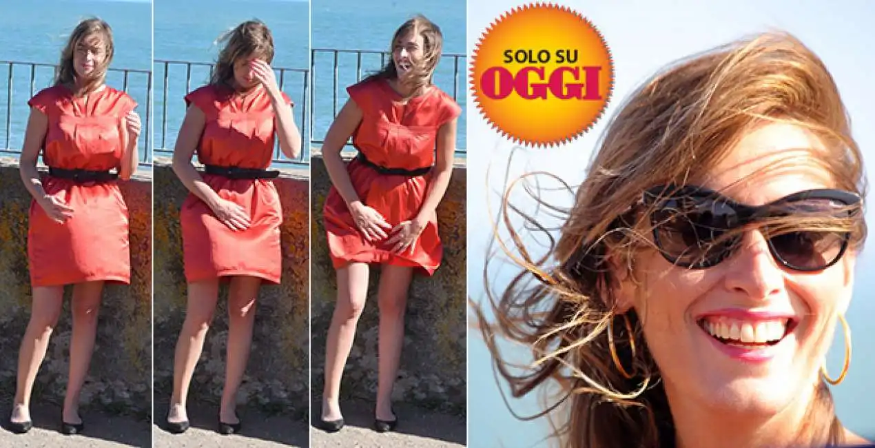 maria elena boschi al vento