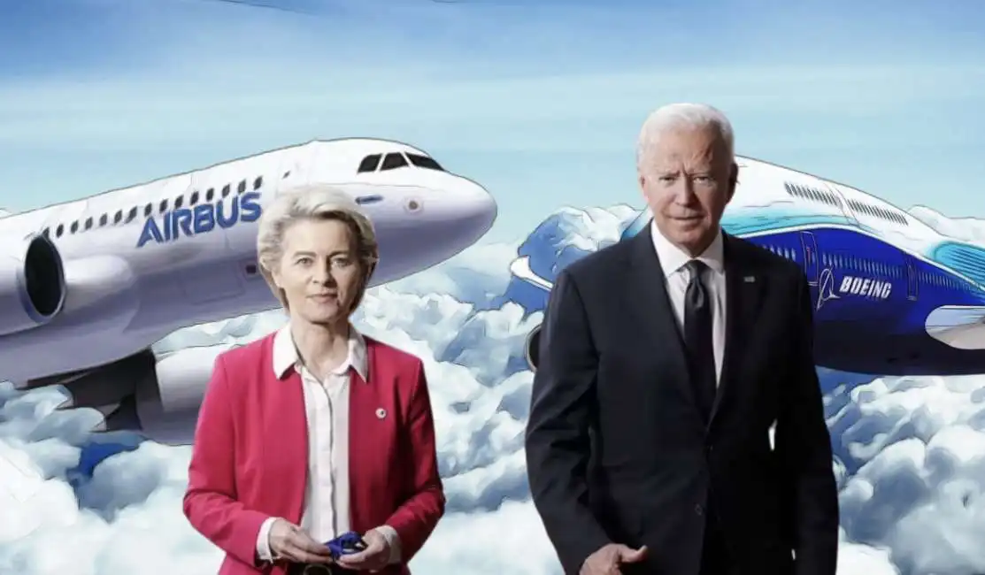 airbus boeing joe biden ursula von der leyen