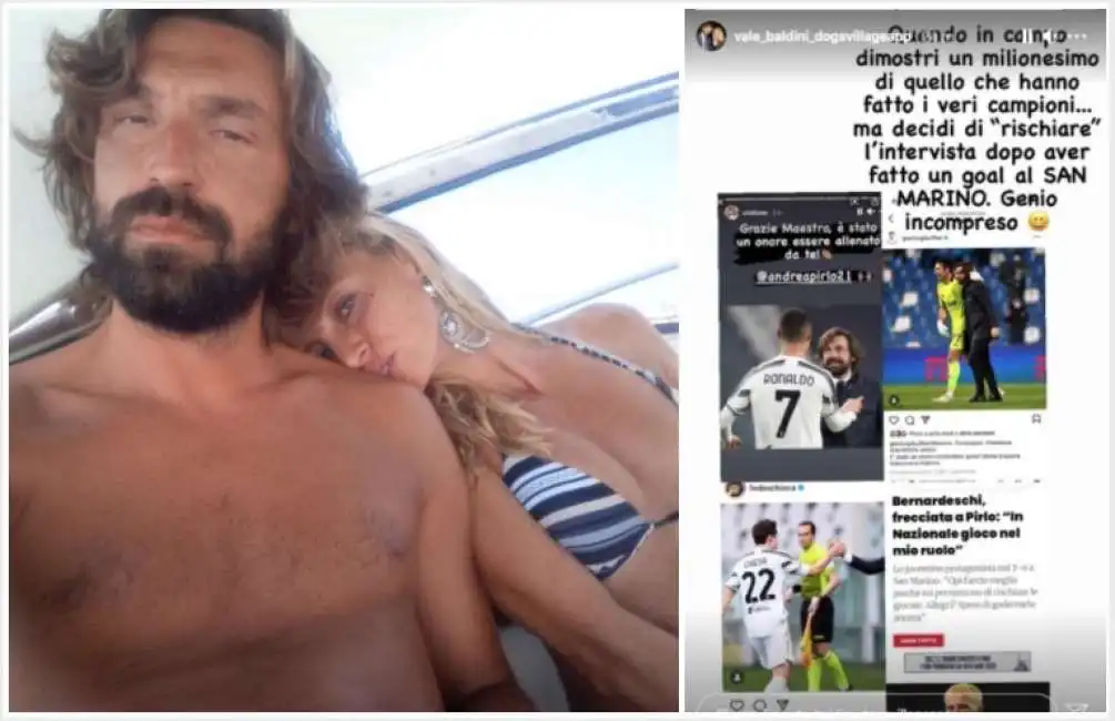 andrea pirlo e valentina baldini