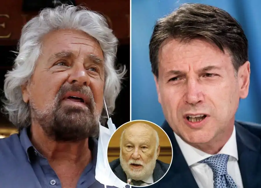 beppe grillo domenico de masi giuseppe conte