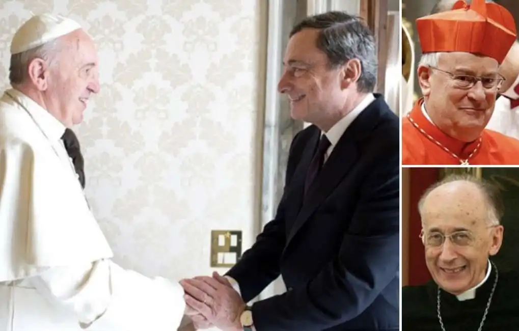 bergoglio mario draghi papa francesco camillo ruini gualtiero bassetti