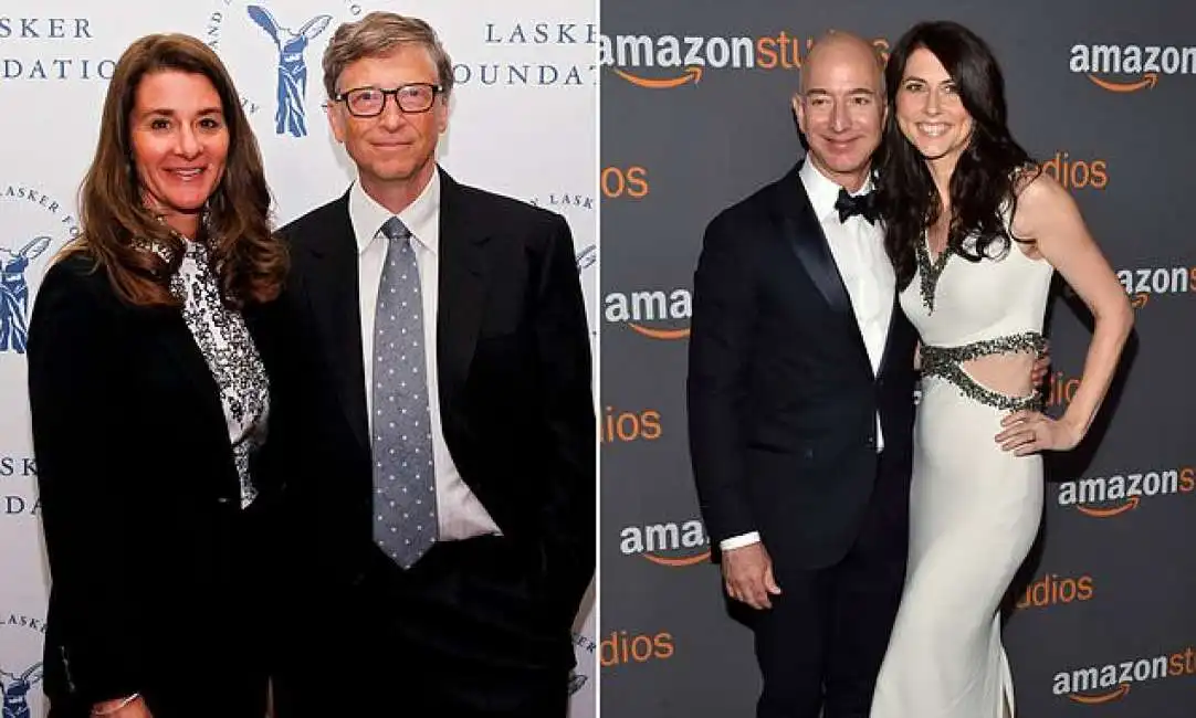 bill e melinda gates e mackenzie scott e jeff bezos