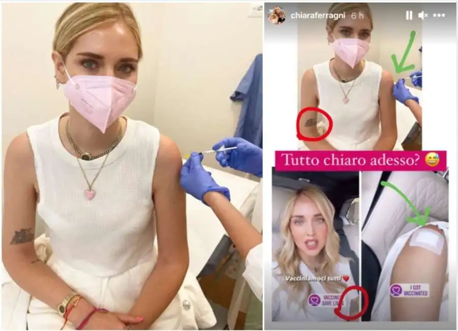 chiara ferragni contro i complottisti del vaccino