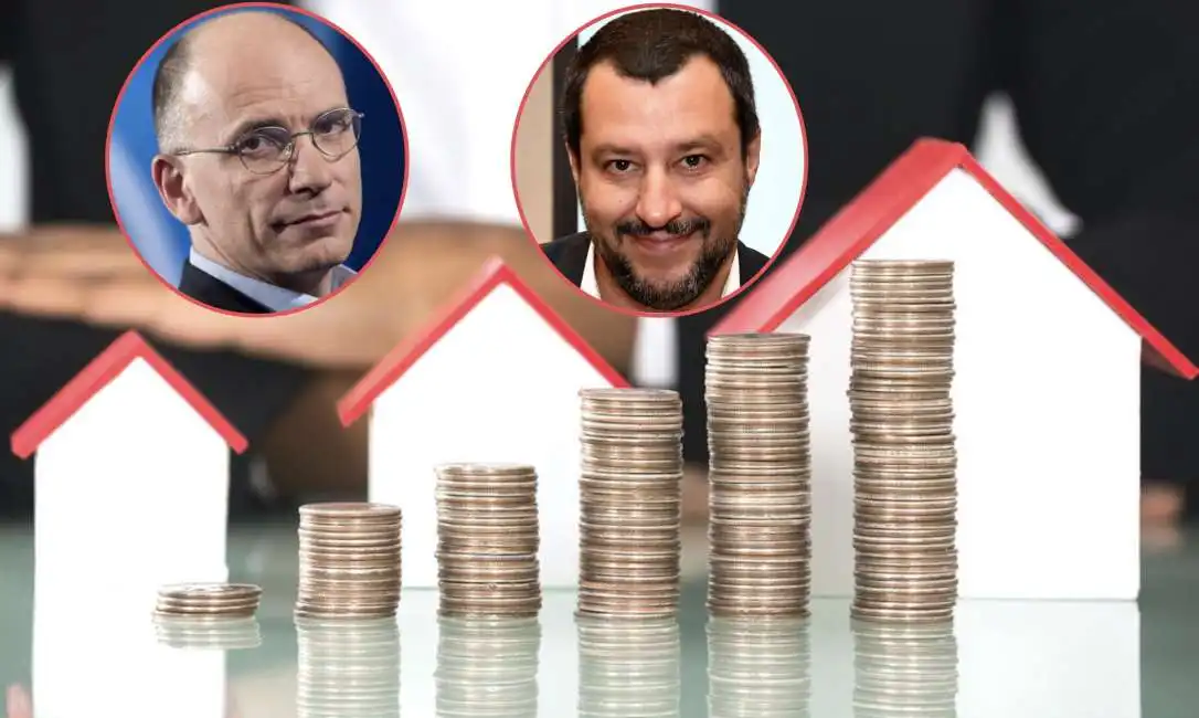 enrico letta matteo salvini tasse casa