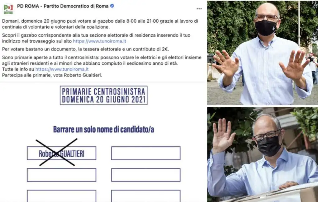 enrico letta roberto gualtieri primarie partito democratico pd