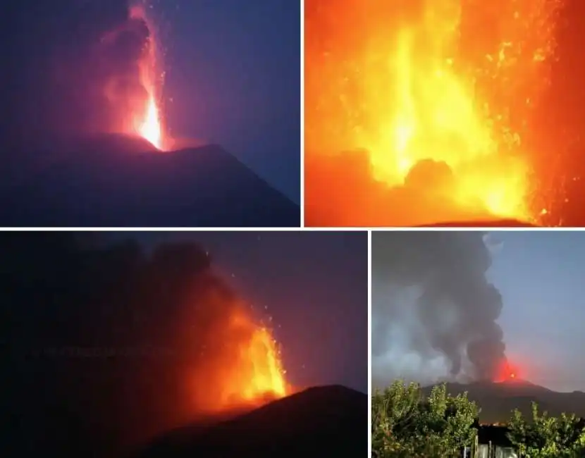 eruzione etna catania