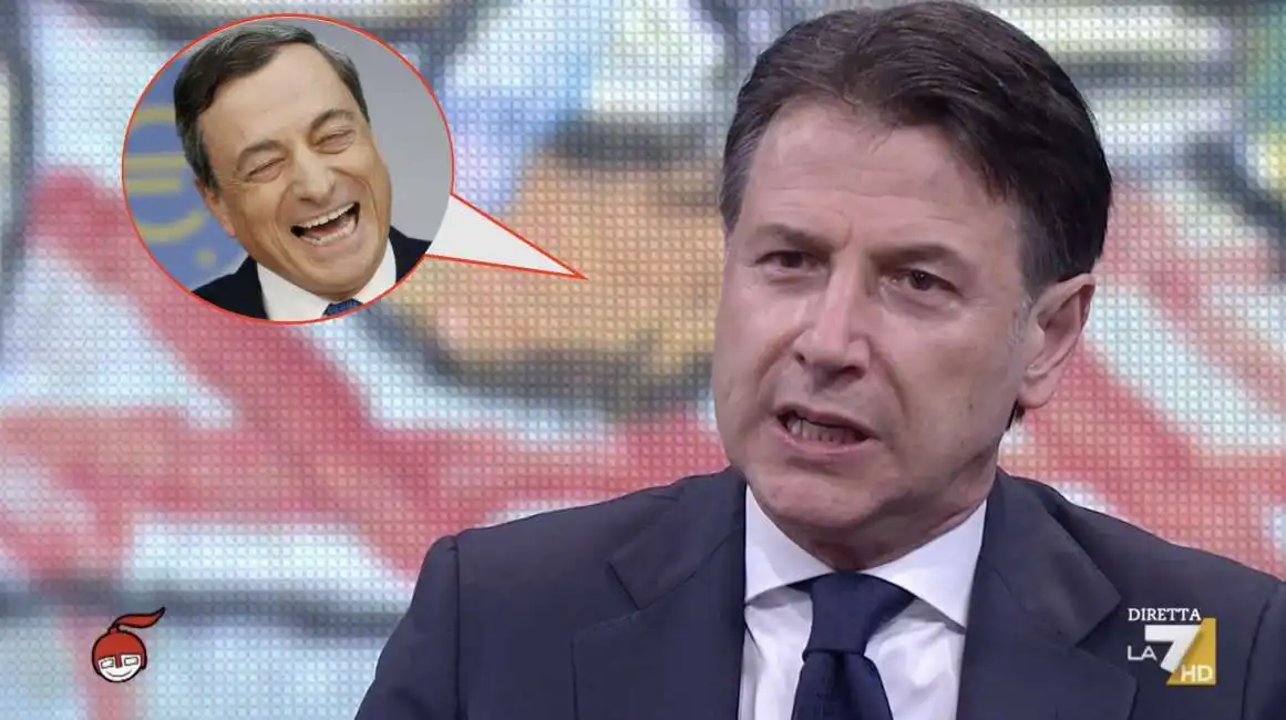 giuseppe conte a dimartedi mario draghi