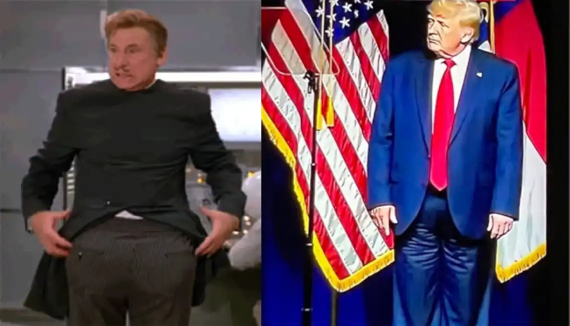 meme sui pantaloni di trump