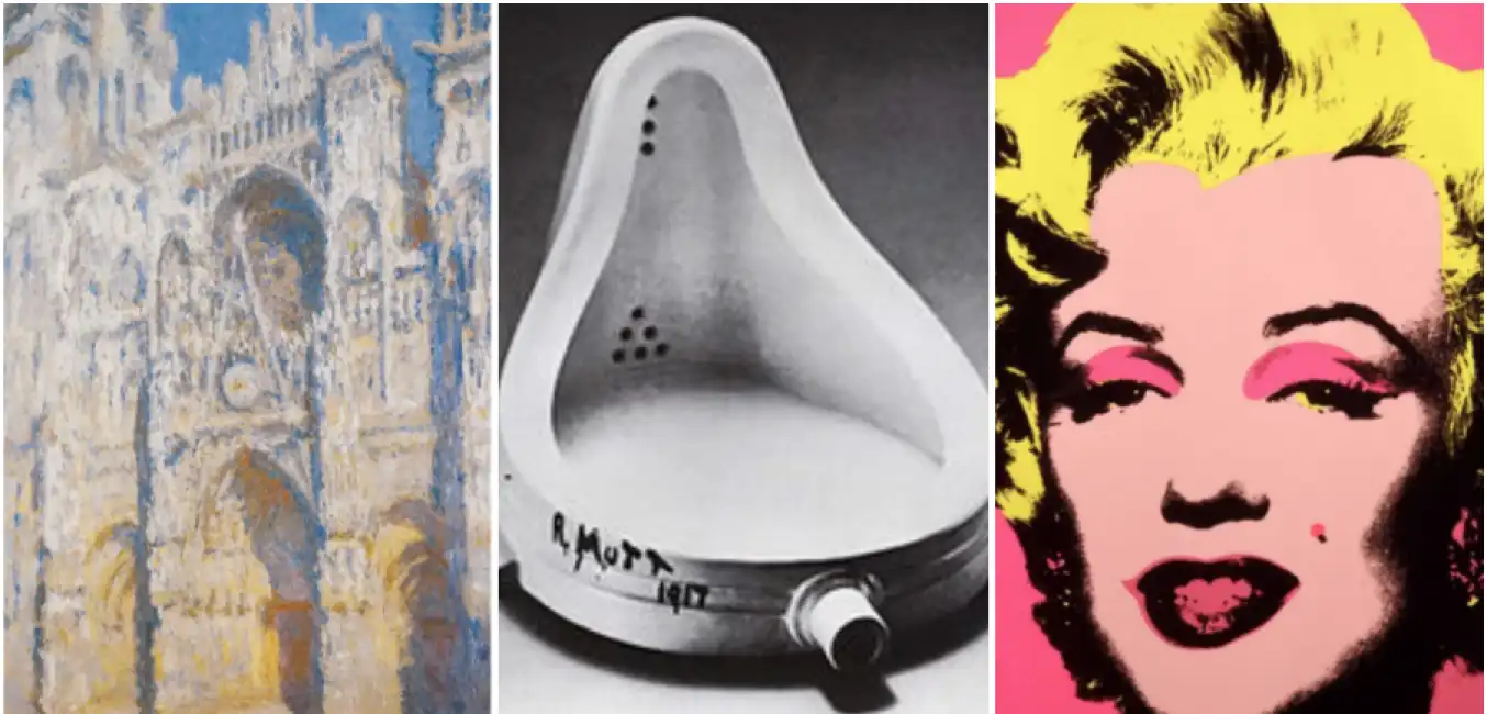 monet duchamp pop art