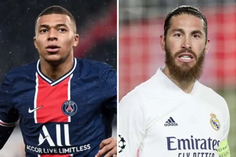 ramos mbappe real psg