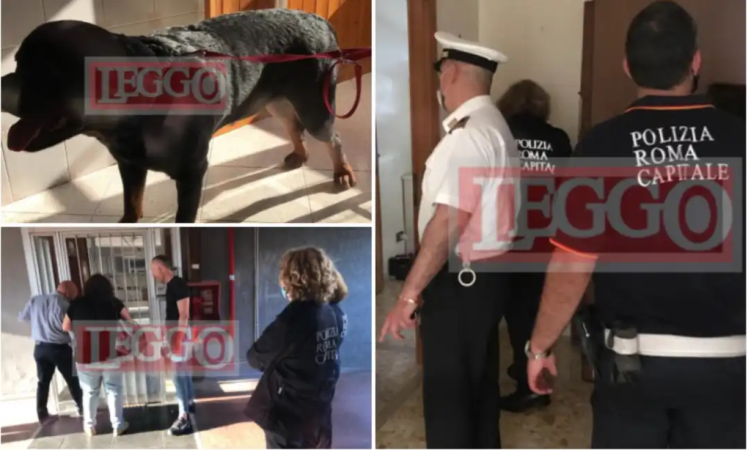 sgombero di un appartamento occupato abusivamente dai casamonica