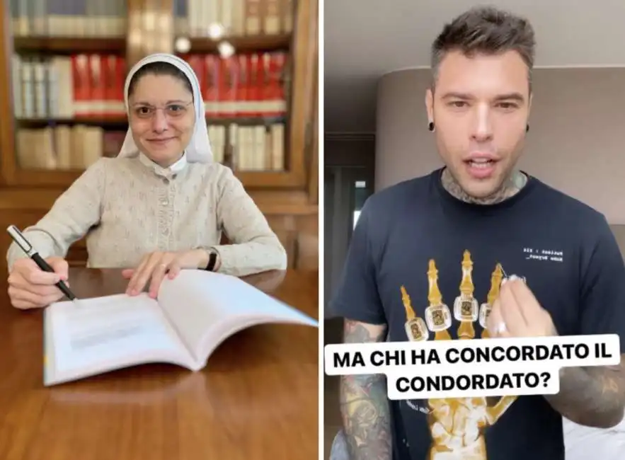 suor anna monia alfieri fedez