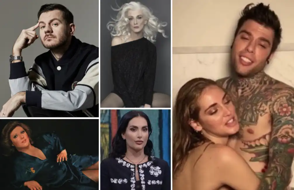 alessandro cattelan –chiara ferragni fedez ferragnez – angelica donati – drusilla foer orietta berti