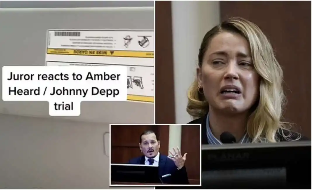 amber heard johnny depp - giurato del processo