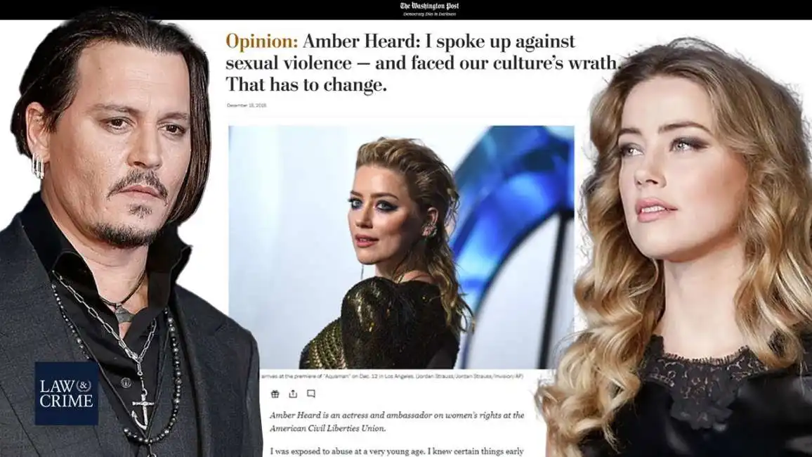 articolo di amber heard contro le violenze sessuali johnny depp