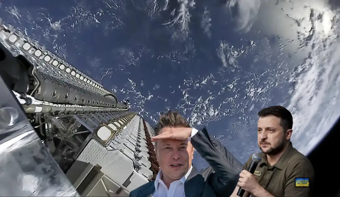 elon musk volodymyr zelensky starlink 