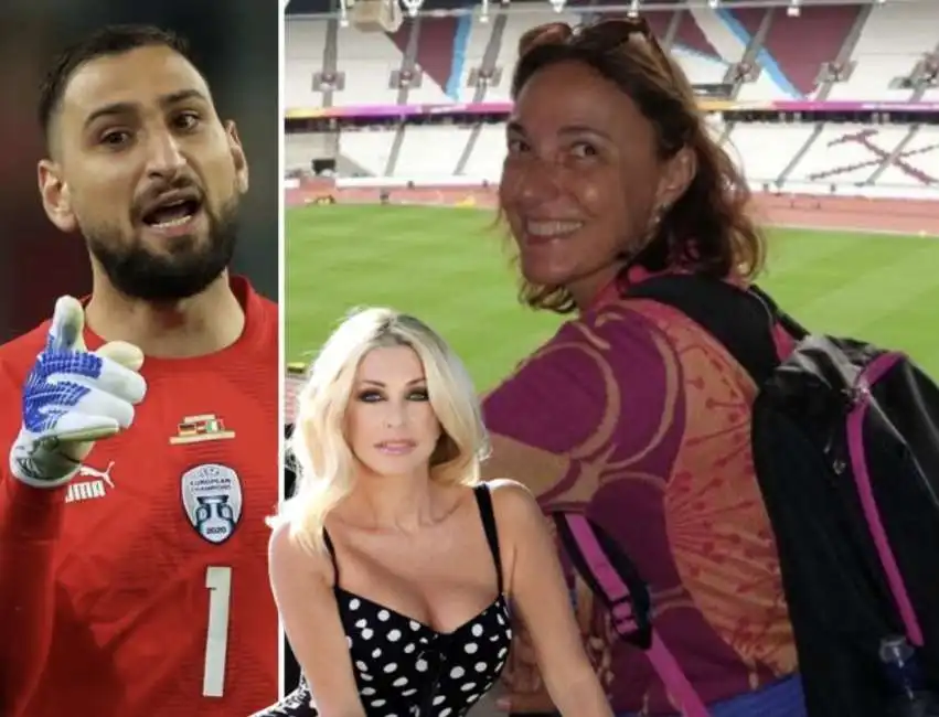 gigio donnarumma paola ferrari tiziana alla 