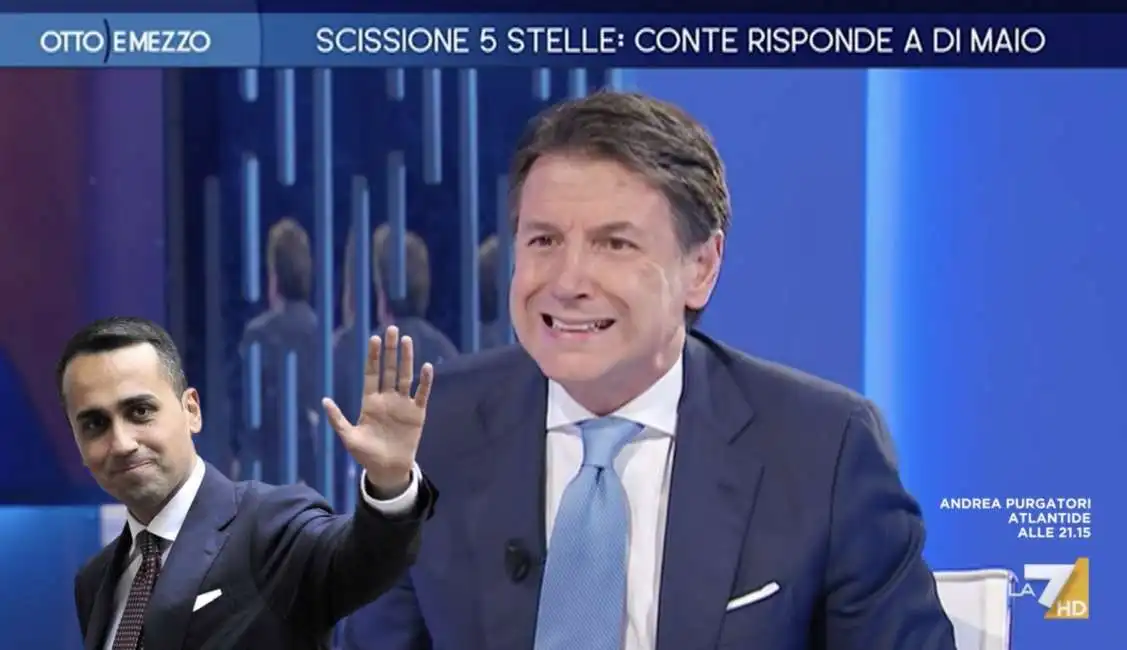 giuseppe conte a otto e mezzo - 4 luigi di maio 