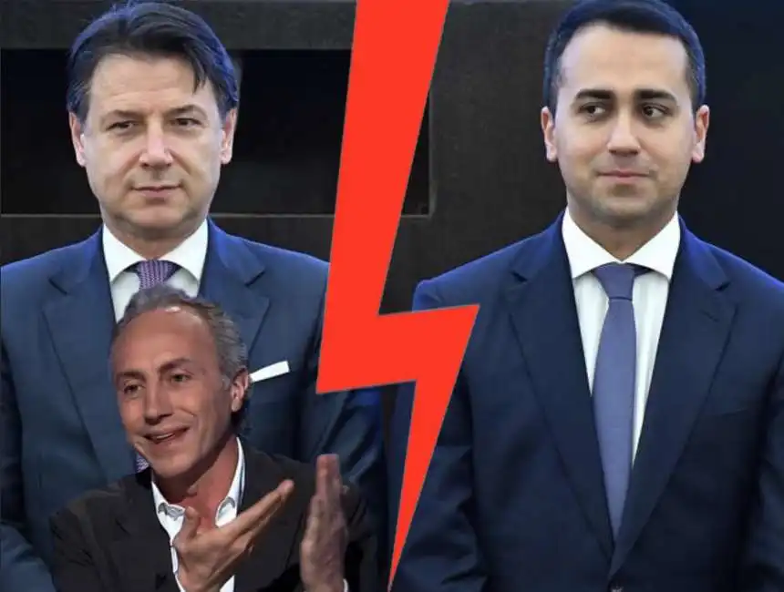 giuseppe conte marco travaglio luigi di maio 