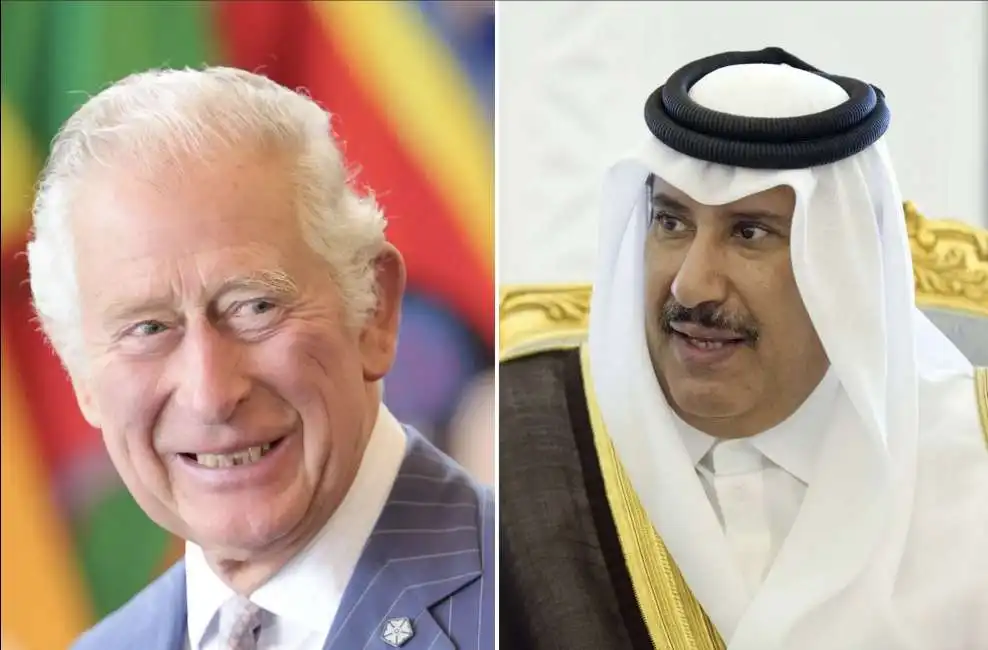 il principe carlo e jassim bin jaber al thani