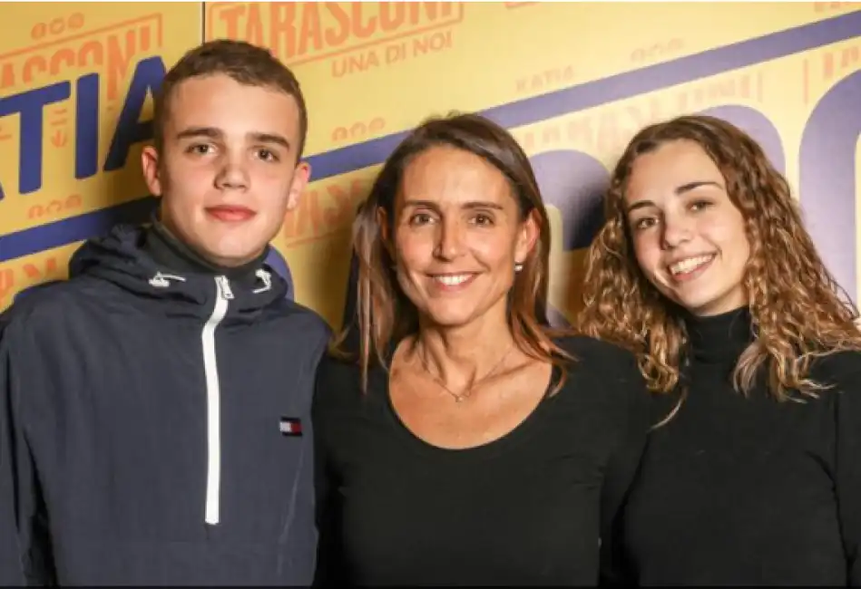 katia tarasconi e i figli