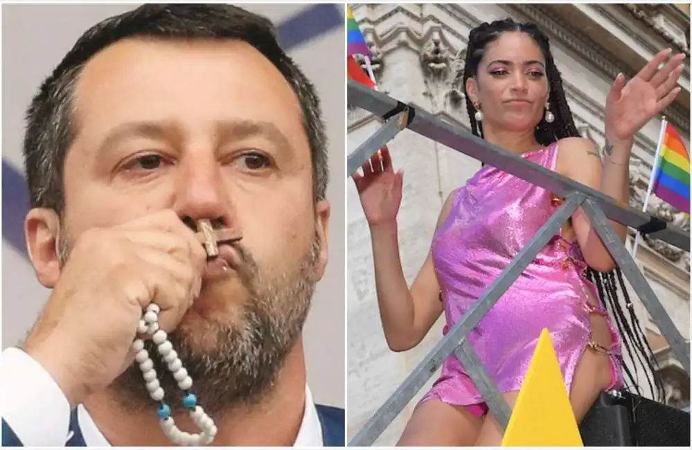 matteo salvini elodie