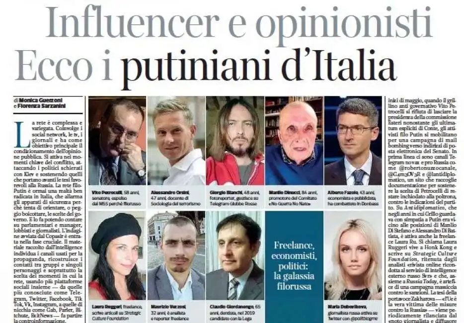 putiniani ditalia - corriere della sera - 5 giugno 2022