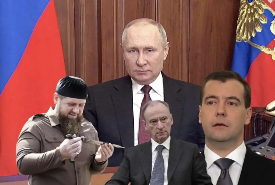 ramzan kadyrov vladimir putin nikolai patrushev dmitry medvedev 