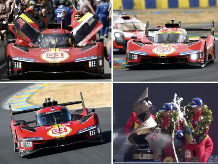 antonio giovinazzi, alessandro pier guidi e james calado ferrari le mans 2023 