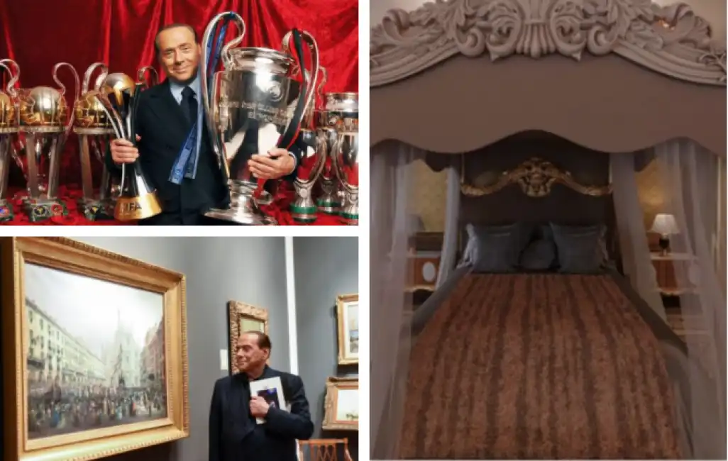 berlusconi eredità coppe lettone nella reggia