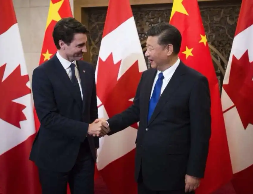 canada cina - justin trudeau xi jinping 