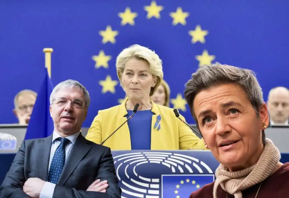 daniele franco margrethe vestager ursula von der leyen 